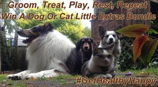 Groom, Treat, Play, Rest, Repeat. Win A Dog or Cat Little Extra's Bundle. #GetHealthyHappy