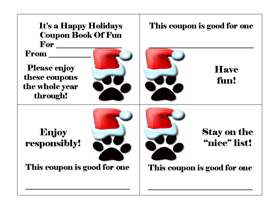 Holiday Coupn Book for Dogs