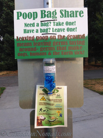 DIY Community Poop Bag Share Station at our neighborhood park #ScoopThatPoop
