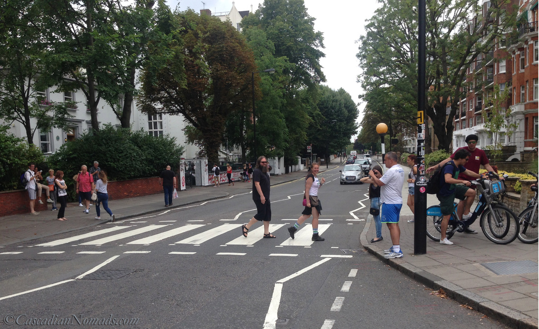 The famous Abbey Road crossing, London, England, United Kingdom.