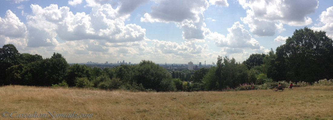 The London skyline from Parliament Hill/